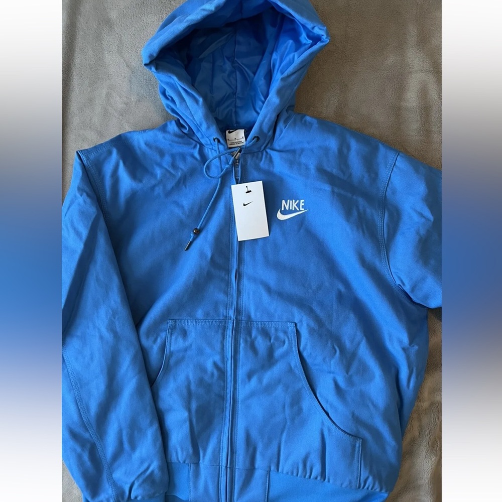 Nike Have a Nike Day Jacket Blue White Full Zip RARE DQ4183-435 Men Sz Medium